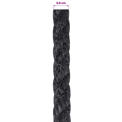 Jute Rope 8 mm Black 100% Tossa jute