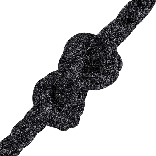 Jute Rope 8 mm Black 100% Tossa jute