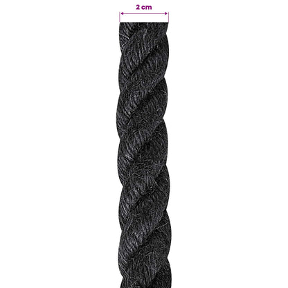Jute Rope 20 Black 100% Tossa jute
