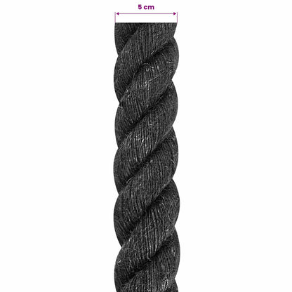 Jute Rope 50 Black 100% Tossa jute