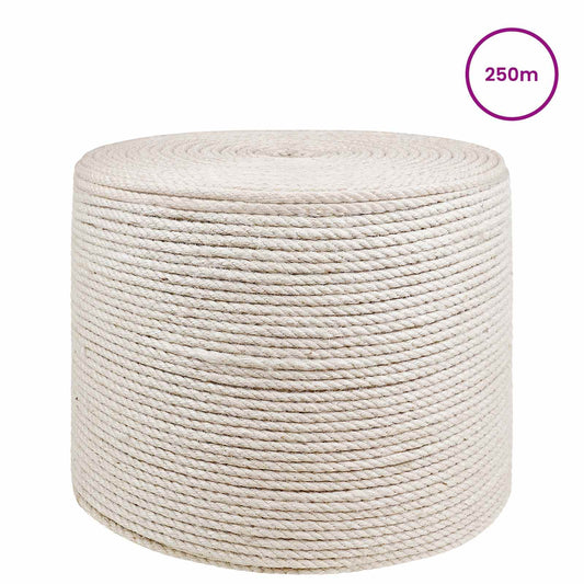 Jute Twine 4 mm White 100% Tossa jute