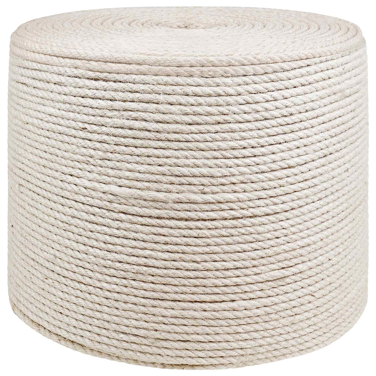 Jute Rope 8 mm White 100% Tossa jute