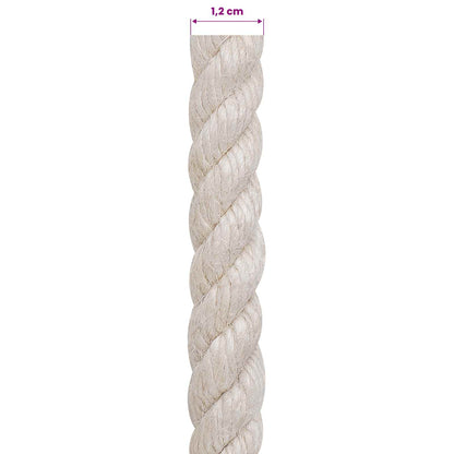 Jute Rope 12 White 100% Tossa jute