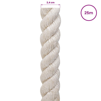 Jute Rope 24 mm White 100% Tossa jute