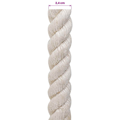 Jute Rope 24 mm White 100% Tossa jute