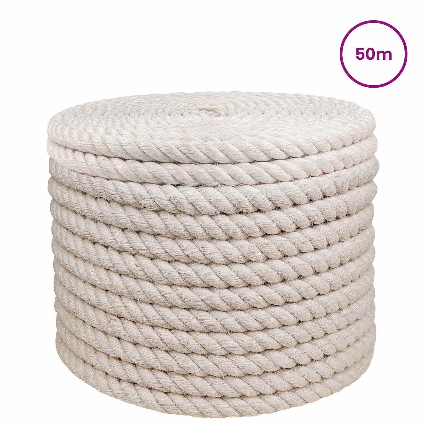 Jute Rope 24 White 100% Tossa jute