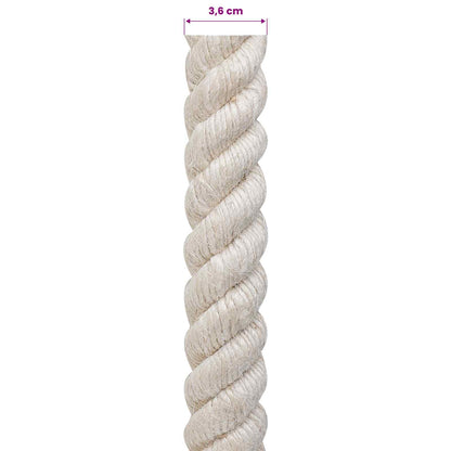 Jute Rope 36 mm White 100% Tossa jute