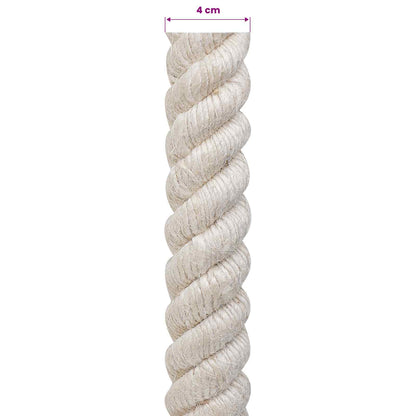 Jute Rope 40 mm White 100% Tossa jute