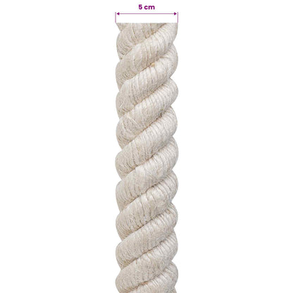 Jute Rope 50 White 100% Tossa jute