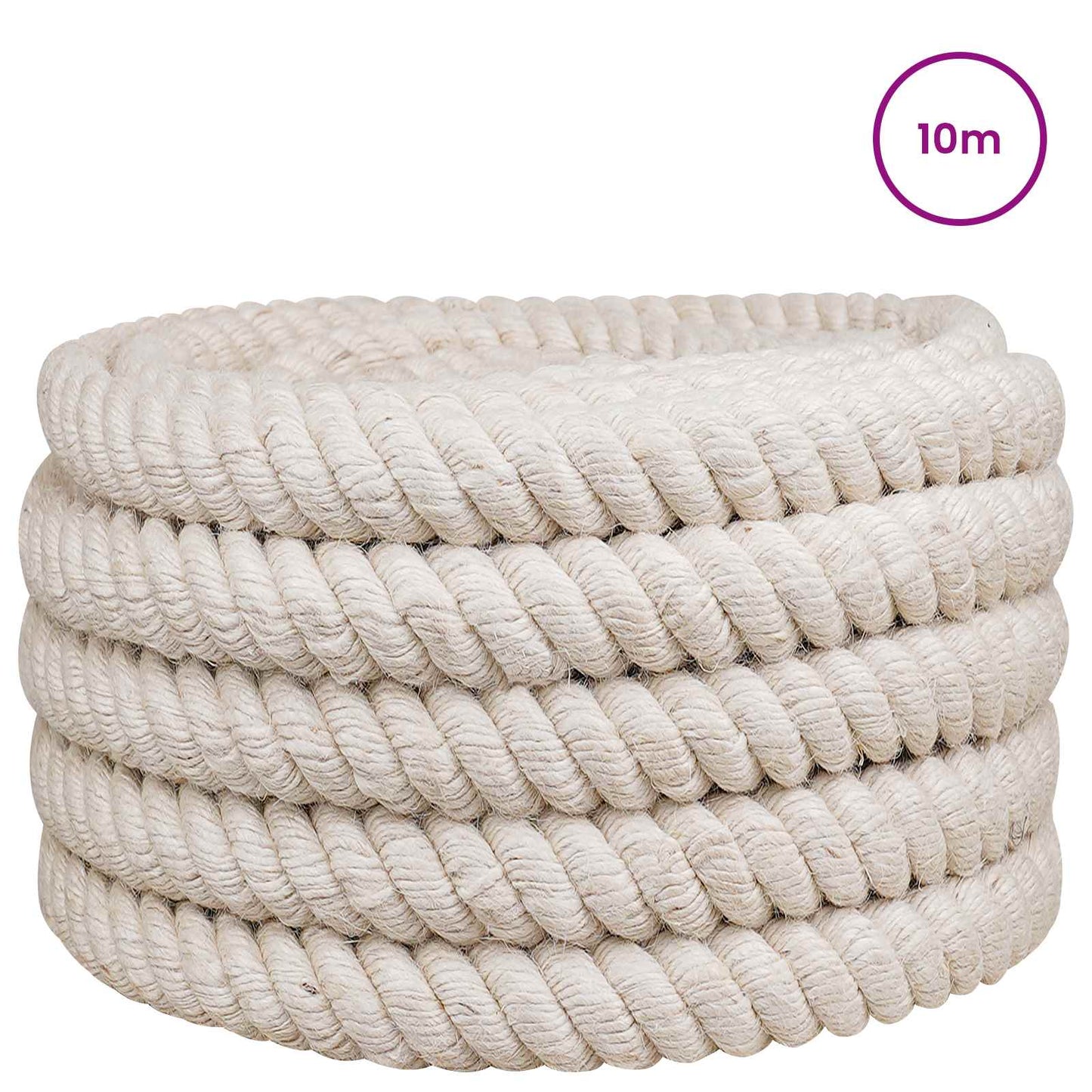 Jute Rope 50 White 100% Tossa jute