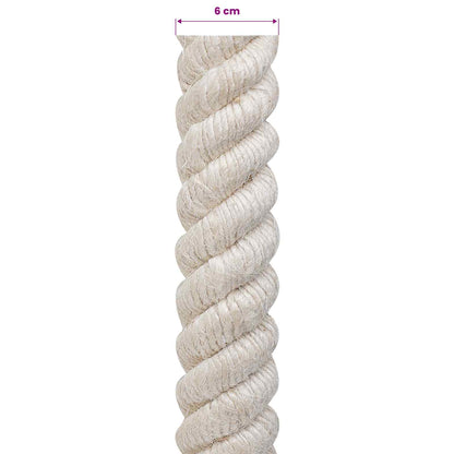 Jute Rope 60 mm White 100% Tossa jute