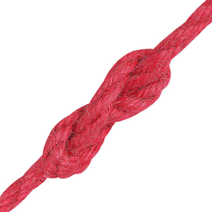Jute Rope 10 pcs Red 100% Tossa jute