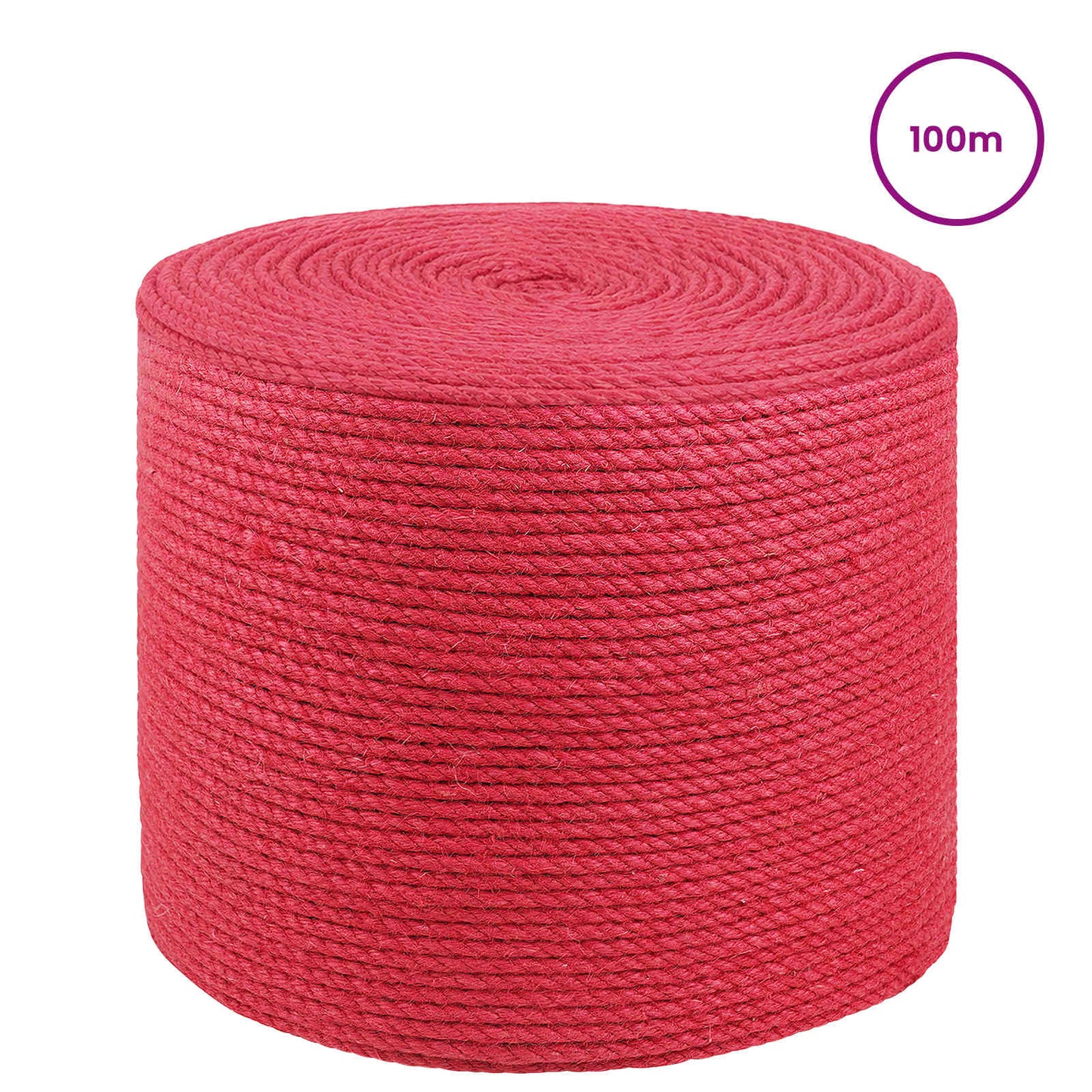 Jute Rope 10 pcs Red 100% Tossa jute