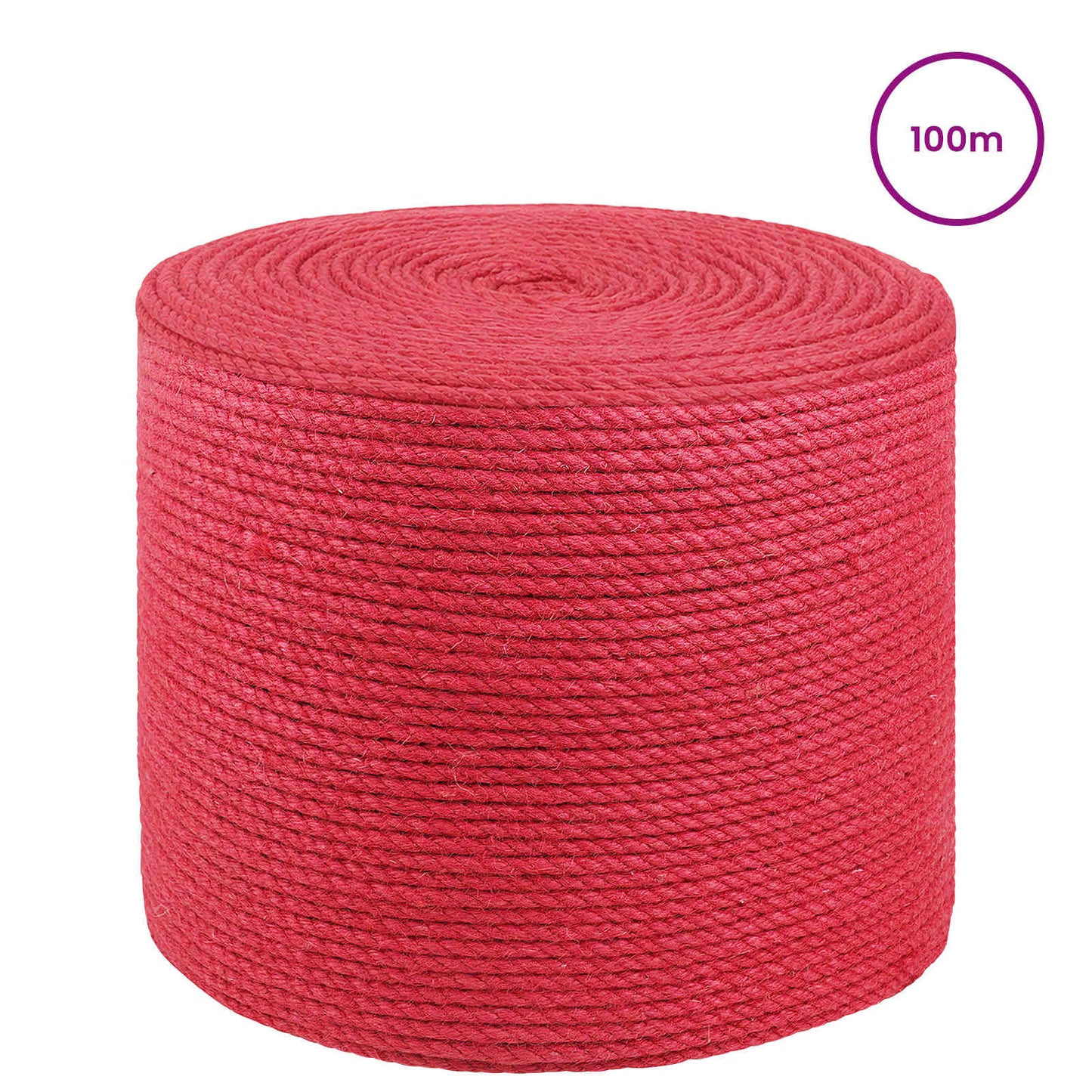 Jute Rope Red 100% Tossa jute