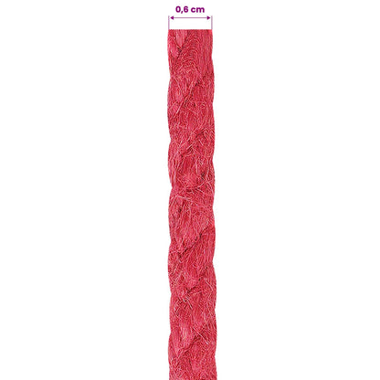 Jute Rope Red 100% Tossa jute