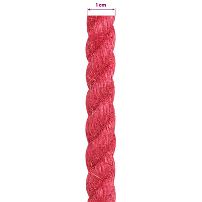 Jute Rope Red 100% Tossa jute