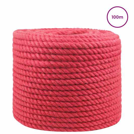 Jute Rope Red 100% Tossa jute
