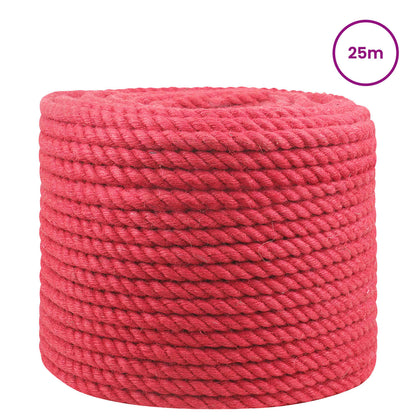 Jute Rope Red 100% Tossa jute