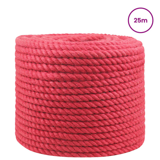 Jute Rope Red 100% Tossa jute