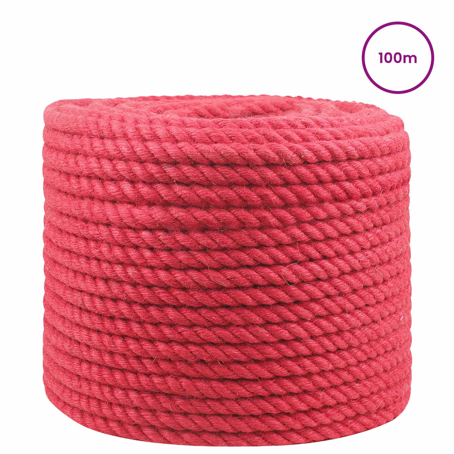 Jute Rope Red 100% Tossa jute