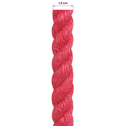 Jute Rope Red 100% Tossa jute