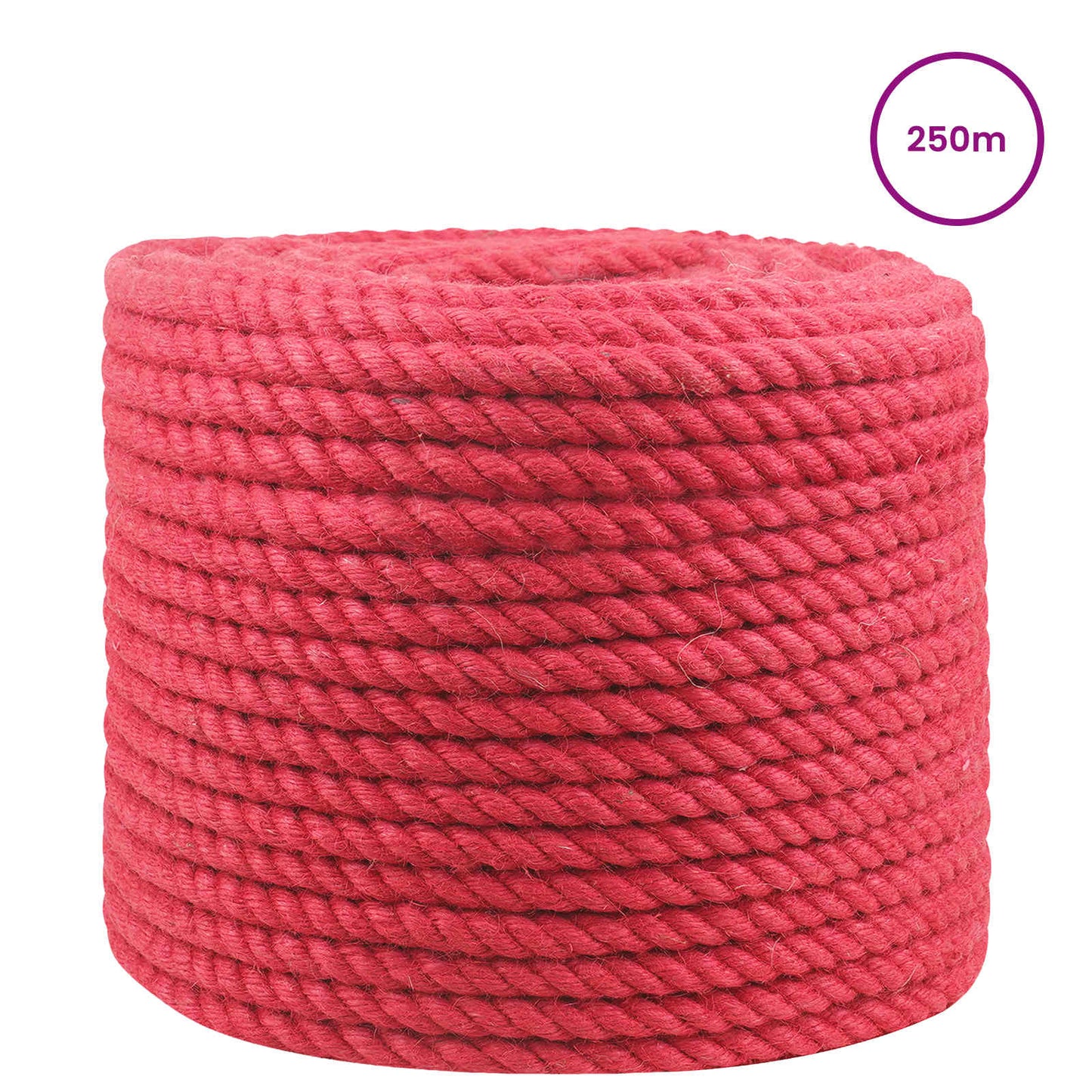 Jute Rope Red 100% Tossa jute