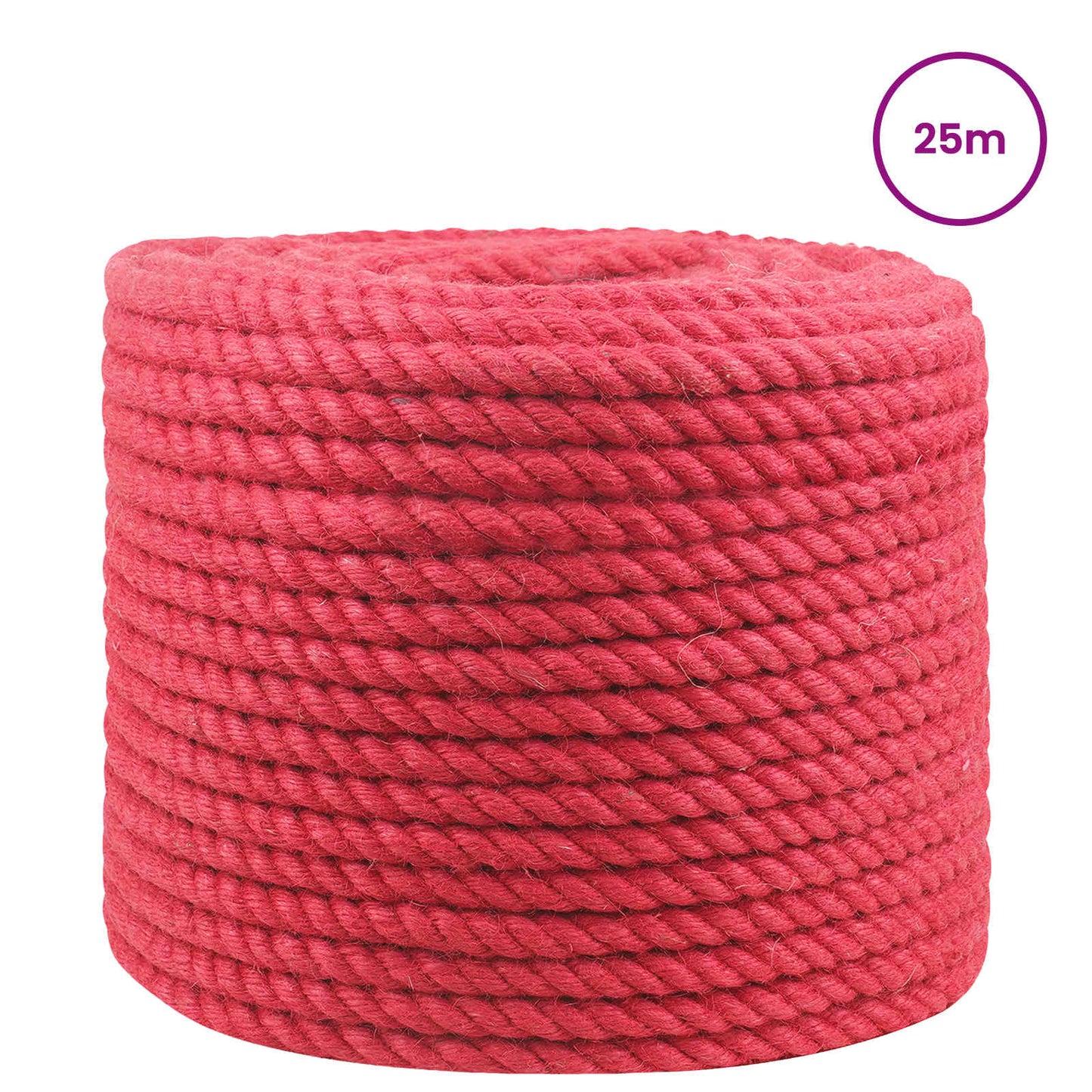 Jute Rope Red 100% Tossa jute