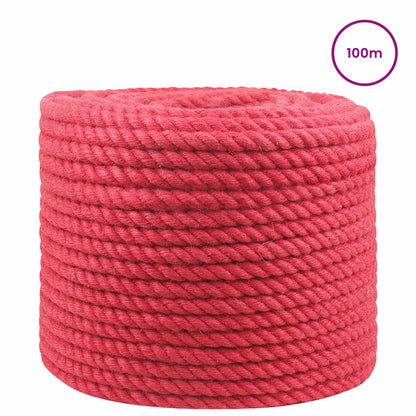Jute Rope Red 100% Tossa jute