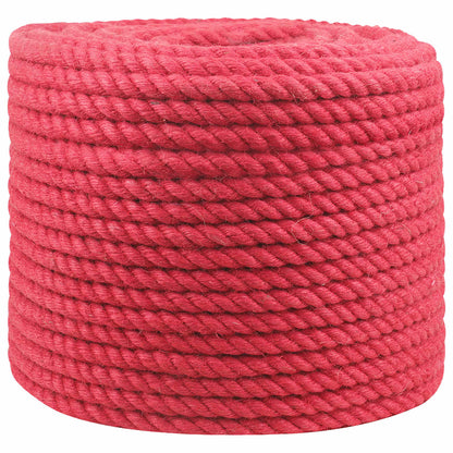 Jute Rope 14 mm Red 100% Tossa jute