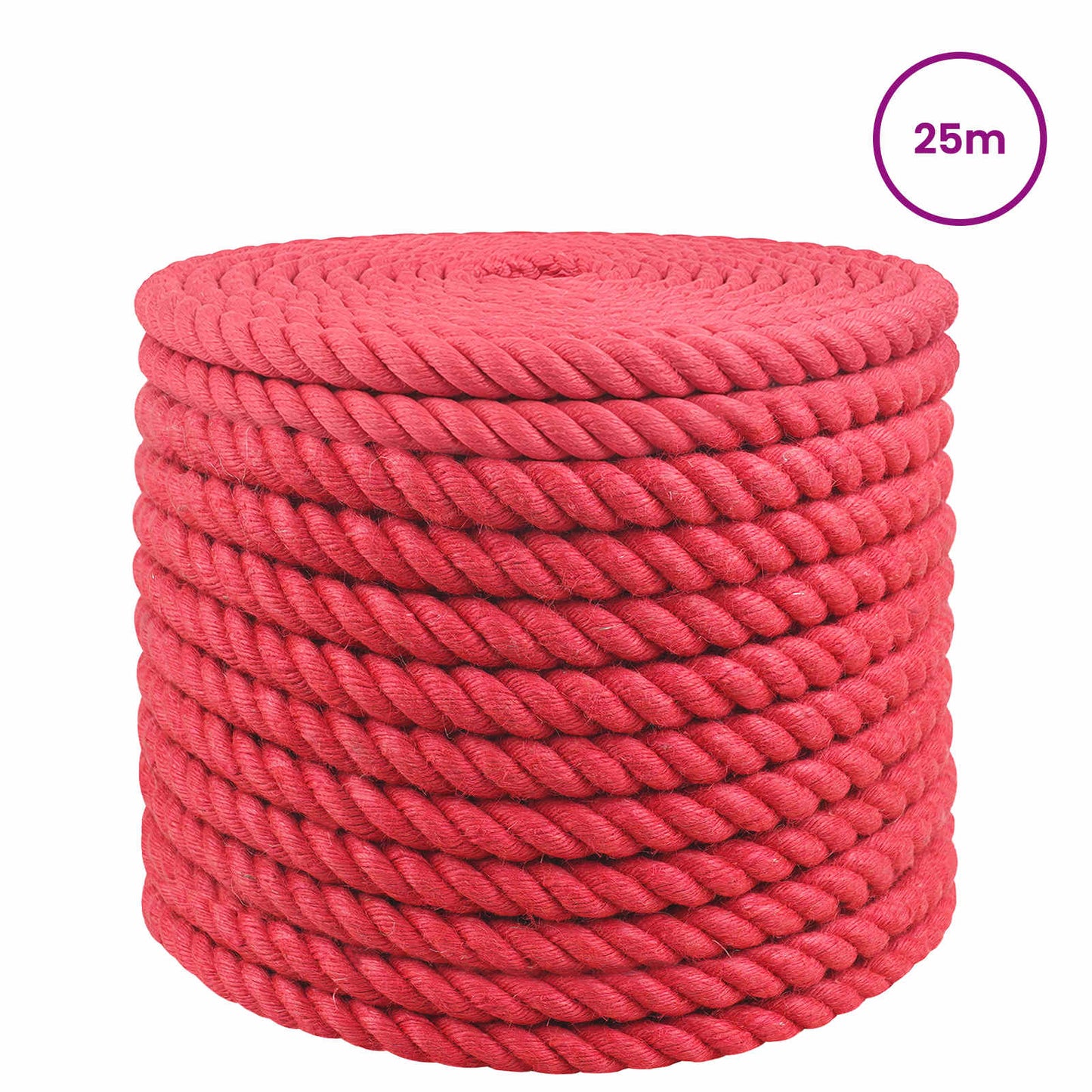 Jute Rope Red 100% Tossa jute