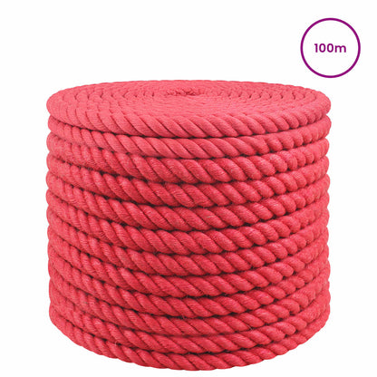 Jute Rope Red 100% Tossa jute