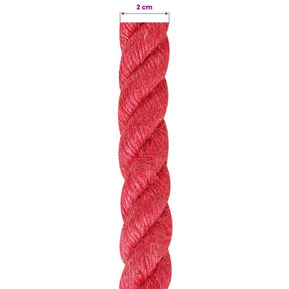 Jute Rope Red 100% Tossa jute