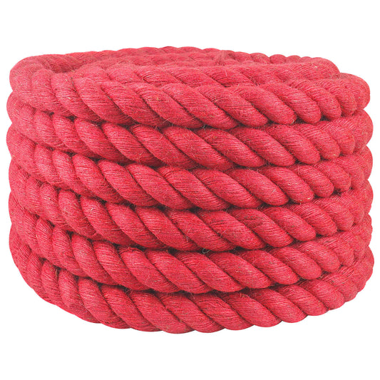 Jute Rope 30 mm Red 100% Tossa jute