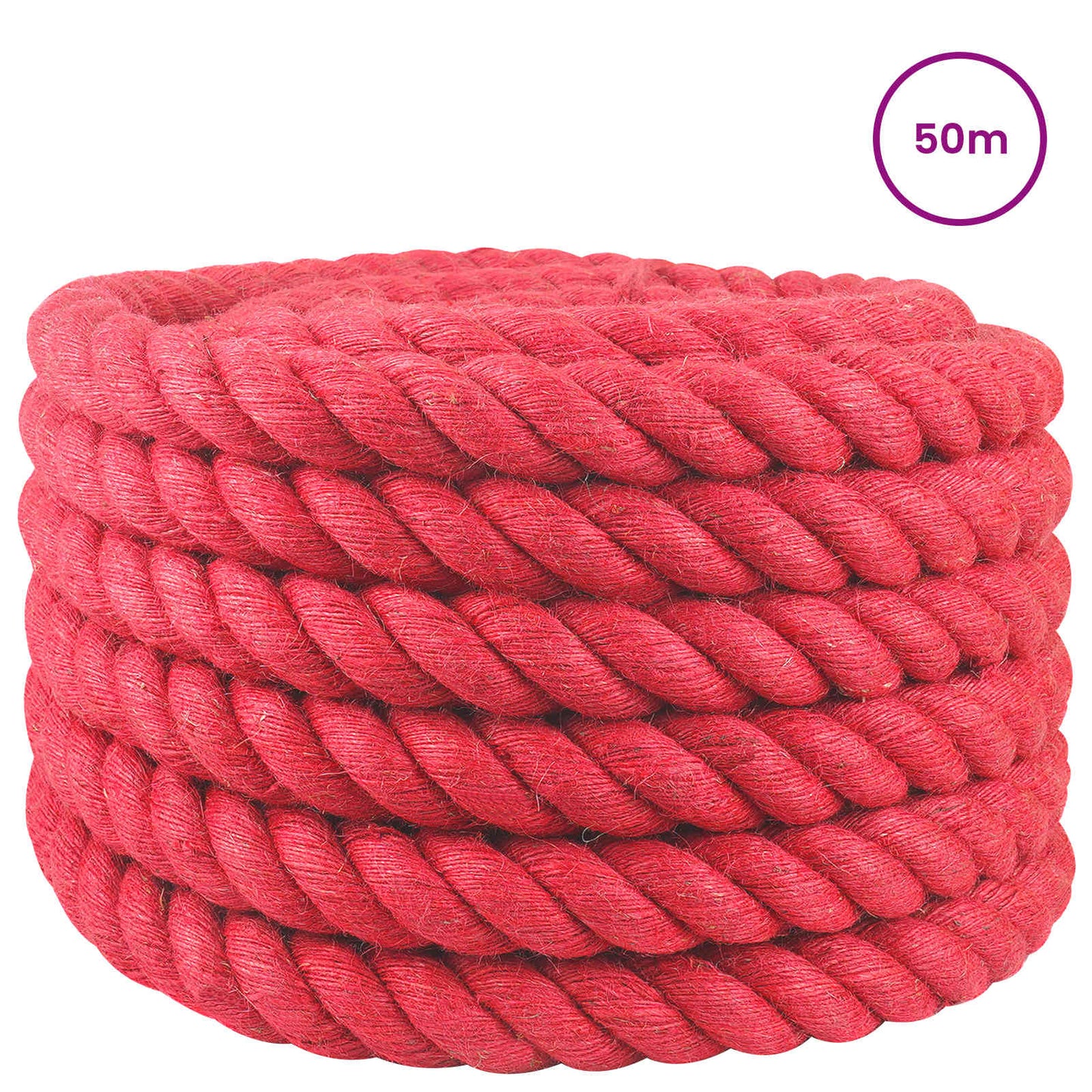 Jute Rope Red 100% Tossa jute