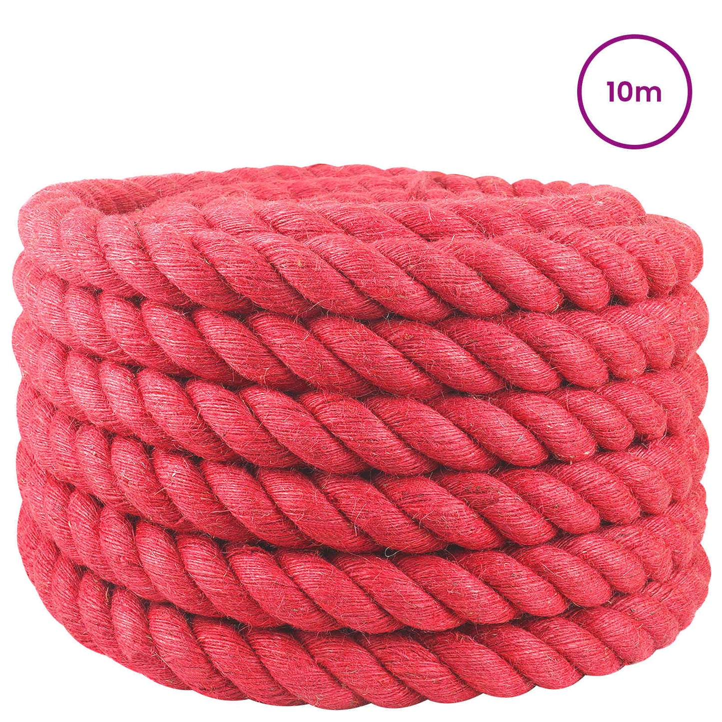 Jute Rope Red 100% Tossa jute