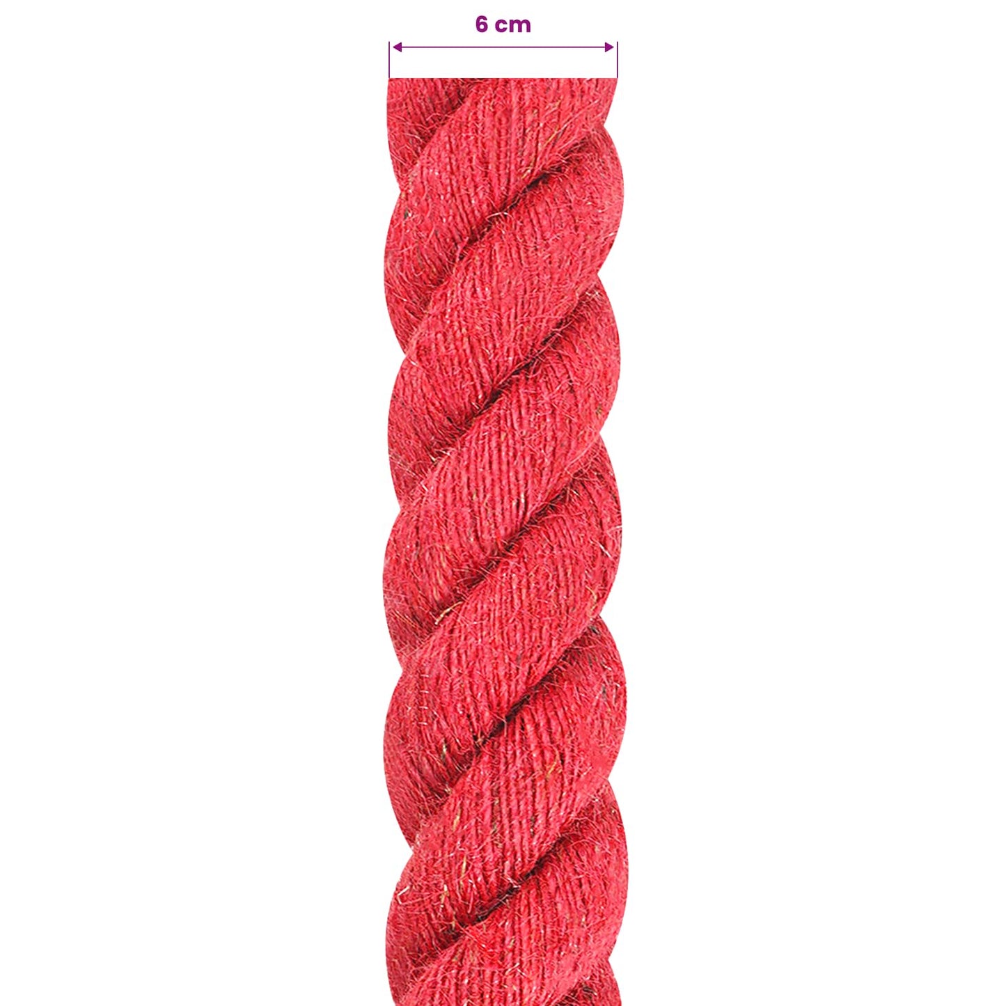 Jute Rope Red 100% Tossa jute