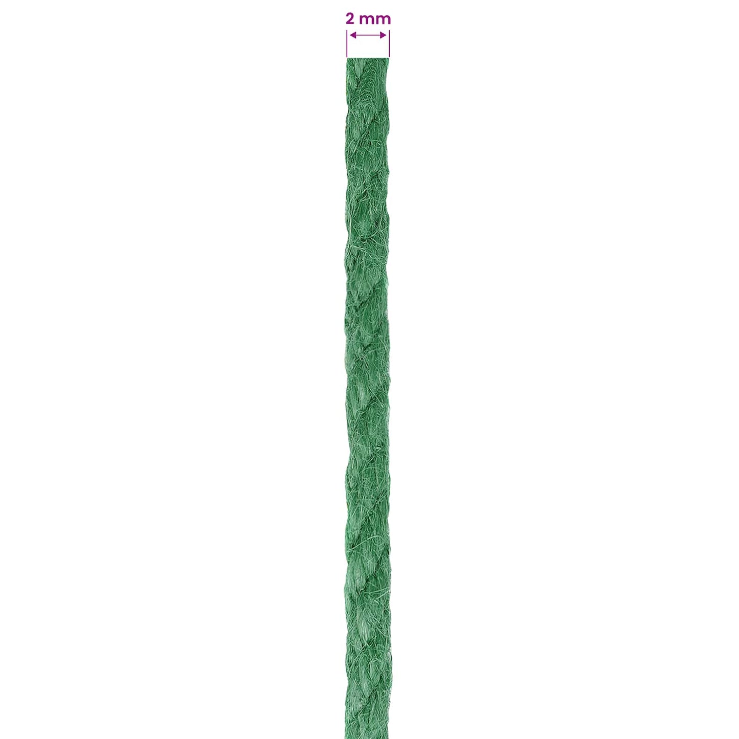 Jute Rope 10 pcs Green 100% Tossa jute