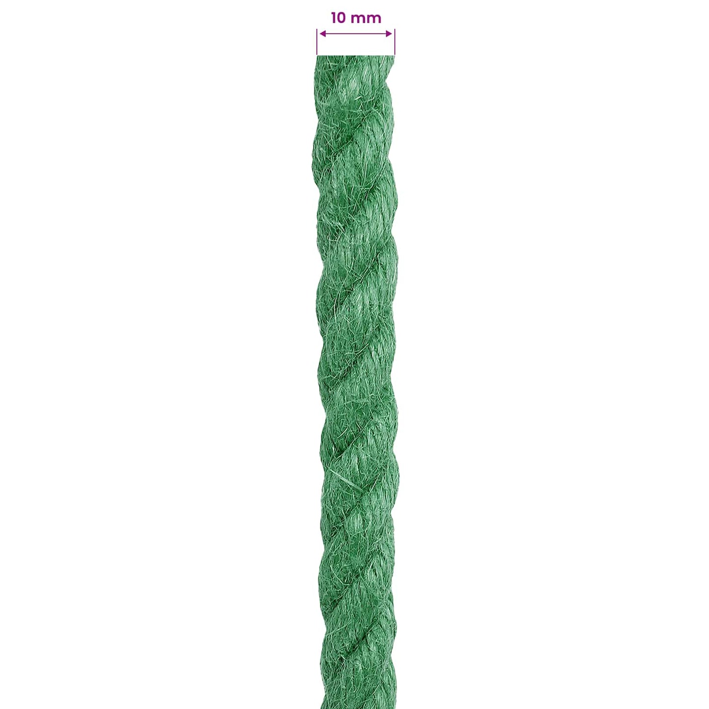 Jute Rope Green 100% Tossa jute