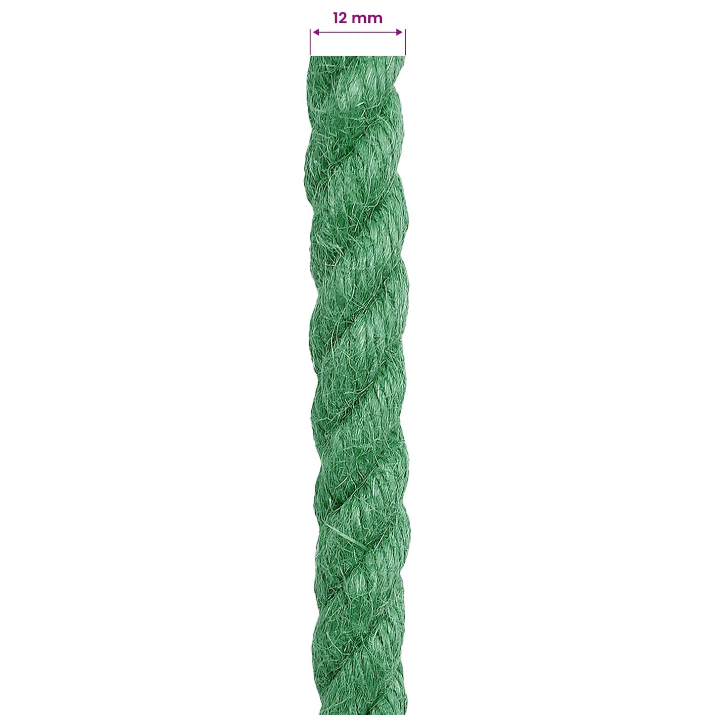 Jute Rope Green 100% Tossa jute