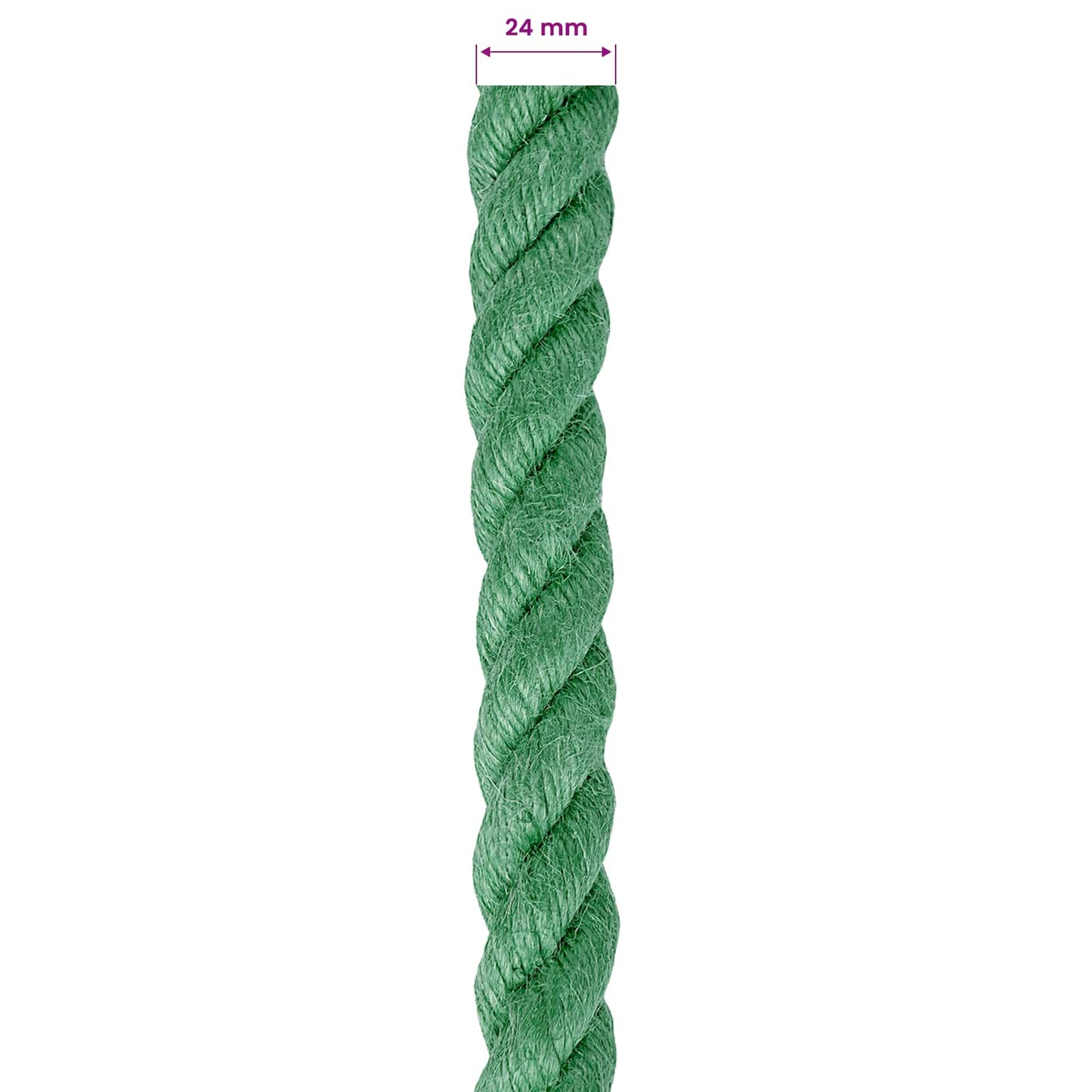 Jute Rope Green 100% Tossa jute