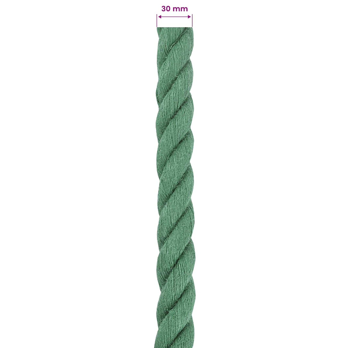 Jute Rope Green 100% Tossa jute