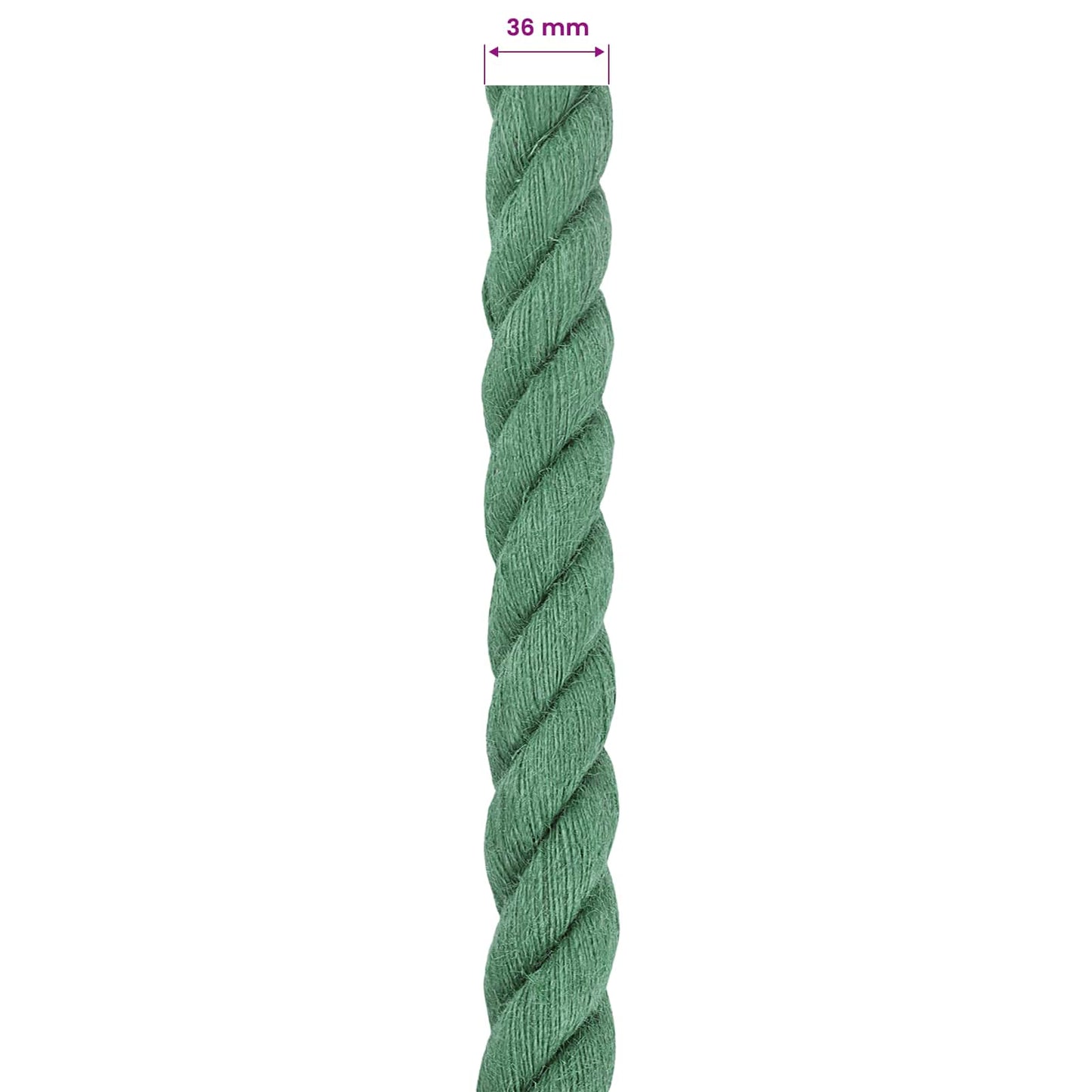 Jute Rope Green 100% Tossa jute