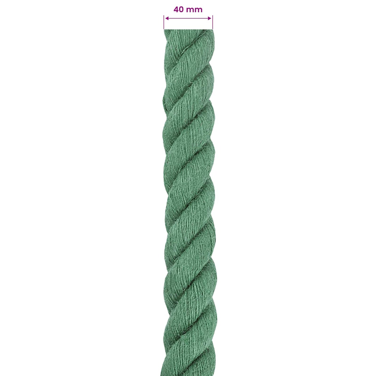 Jute Rope Green 100% Tossa jute