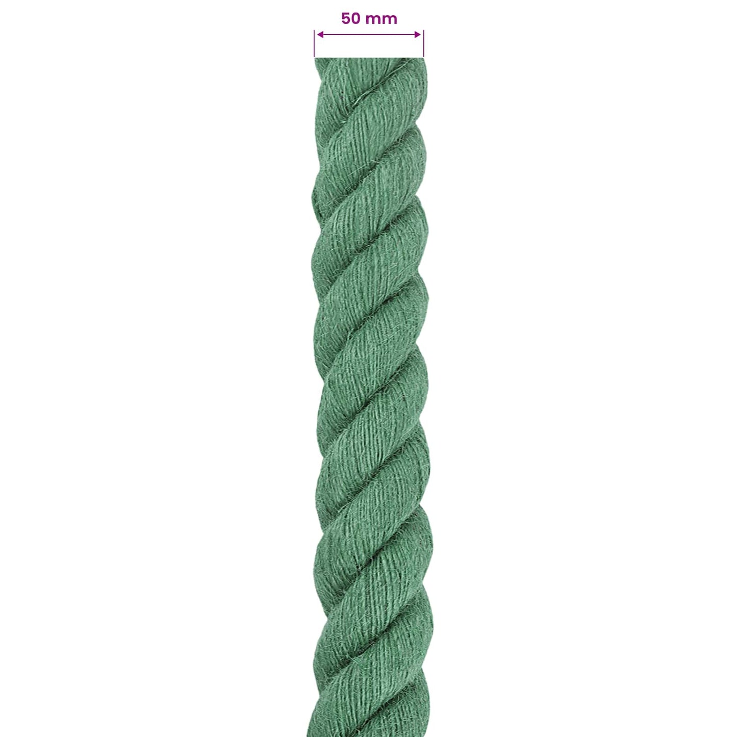 Jute Rope Green 100% Tossa jute