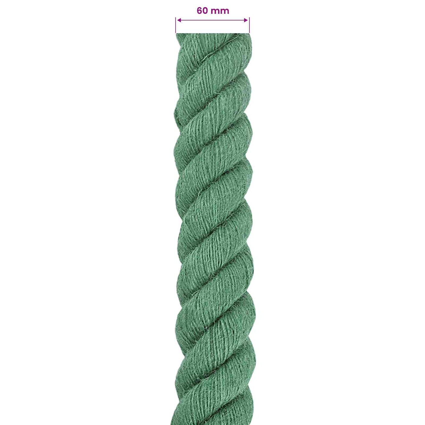 Jute Rope Green 100% Tossa jute