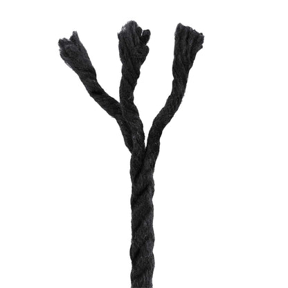 Cotton Rope 6 mm 250 m Black 100% Cotton
