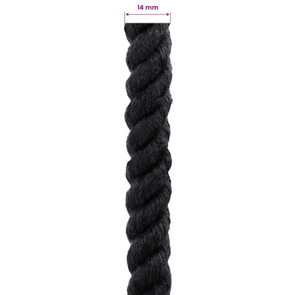 Rope Black 1.4 x 1.4 x 10000 cm Cotton