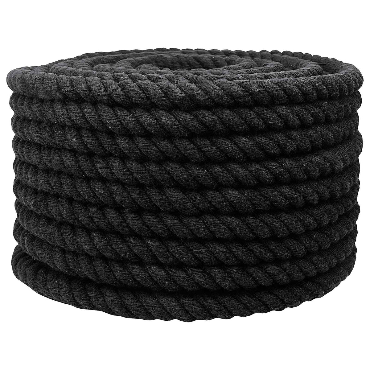 Cotton Rope 24 mm 25 m Black 100% Cotton