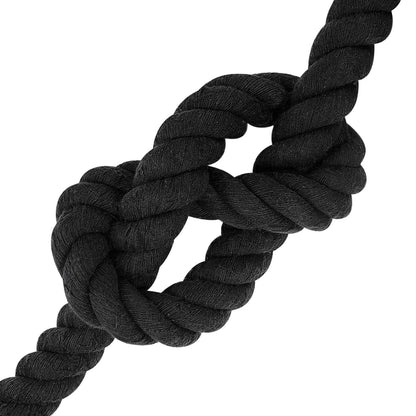 Cotton Rope 40 mm 10 m Black 100% Cotton