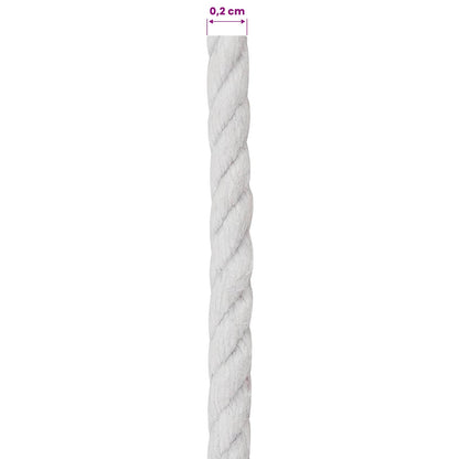 Cotton Twine 10 pcs 2 mm 100 m White 100% Cotton